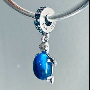 Pandora Murano Glass Sea TURTLE Dangle Charm